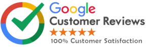Google Customer Reviews – 100% customer satisfaction